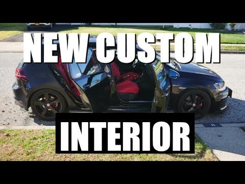 New custom interior for project MK7 GTI