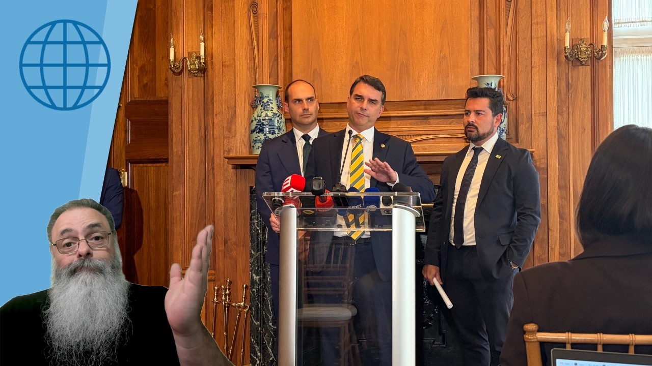 FLÁVIO faz COLETIVA após ENCONTRO com TRUMP: "QUERO o PCC e o CV CLASSIFICADOS como TERRORISTAS"