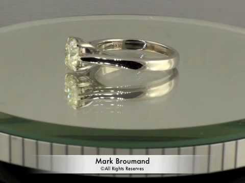 1.25ct Round Brilliant Cut Diamond Engagement Anniversary Ring- Mark Broumand