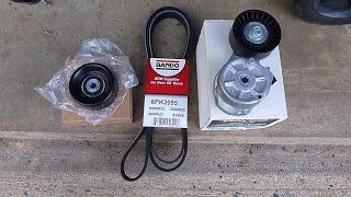 DRIVE BELT, IDLER PULLEY & TENSIONER REPLACEMENT 2001-2007 DODGE CARAVAN, TOWN & COUNTRY V6  *1080P*