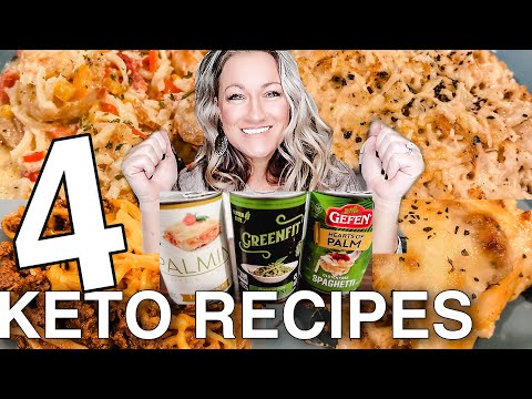 4 KETO Recipes Using Hearts of Palm Pasta | Which brand tastes the best? | Suz and The Crew