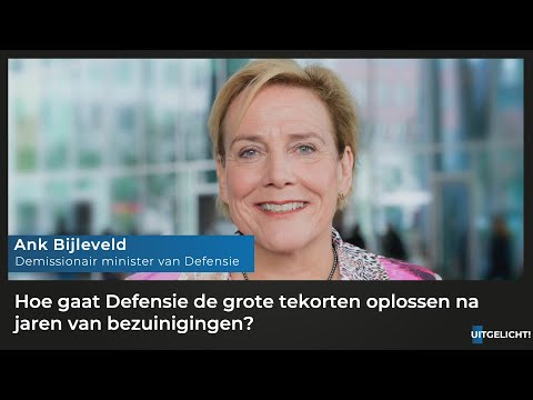 Uitgelicht! Vrijdag 5 februari 2021 - Ank Bijleveld (CDA) over oplossen van tekorten bij Defensie