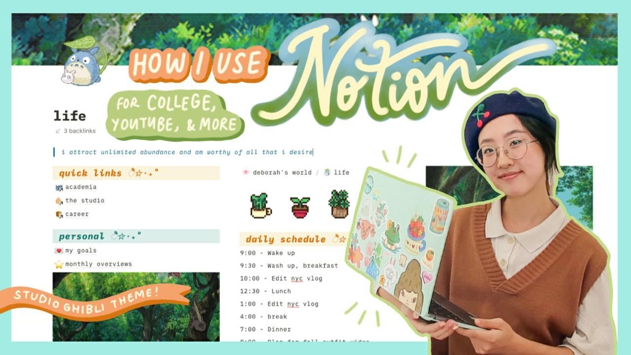 how i organize my life & stay productive💡notion tour + free template