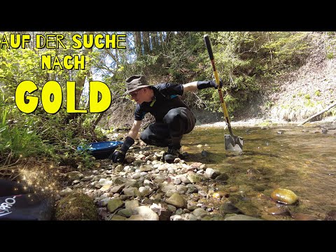 GOLD PANNING - In search of gold in Bavaria (gold prospecting)