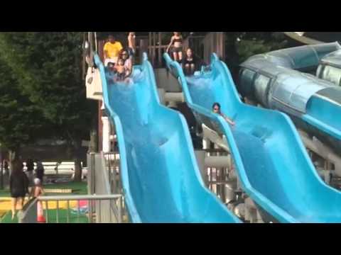 Primeira vez no tobogam do Sebastian