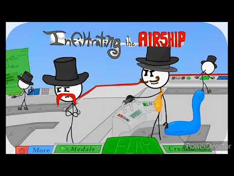 Infiltrating the airship original main menu but with the remastered theme.