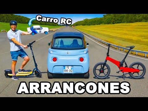 Citroen Ami vs Carro RC vs Scooter vs E Bike: ARRANCONES