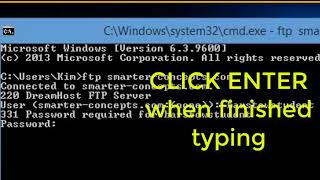FTP example With Command Prompt