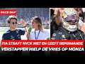 FIA deelt geen straf uit aan Nyck, Verstappen hielp de Vries op Monza | GPFans Race Day F1 GP Italië