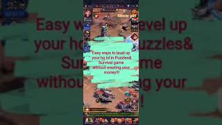 Easy ways to level up hq in [Puzzles & Survival game] #puzzles&survivalgame #sur