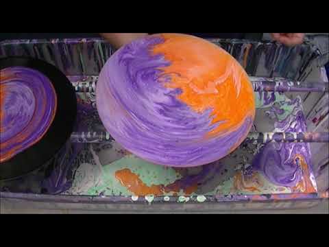 [37] Acrylic Pouring Record Paint Kiss Twins