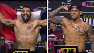 UFC 299 Ceremonial Weigh-Ins: Dustin Poirier vs Benoît Saint Denis