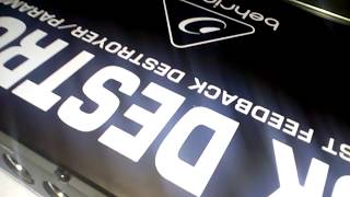 Video thumbnail for Behringer feedback destroyer PRO FBQ2496 by PA TECH