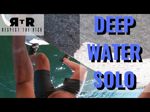 "Rocky and Marie," 5.10 -- Lake Okanagan Deep Water Solo