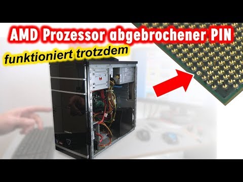 AMD Prozessor abgebrochener PIN - funktioniert trotzdem | verbogen | reparieren - [4K]