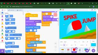 Spike Jump Game in Scratch || Jump game in scratch || best Scratch project