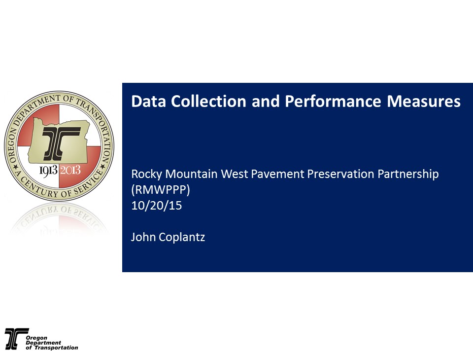 Data Collection and Performance Measures