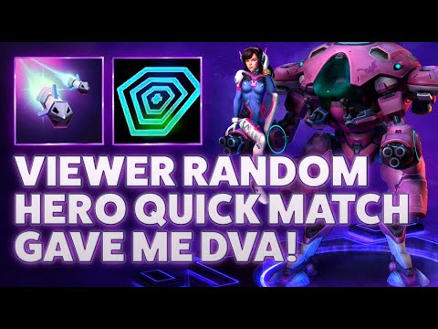 DVA Micro Missiles - VIEWER RANDOM HERO QUICK MATCH GAVE ME DVA!