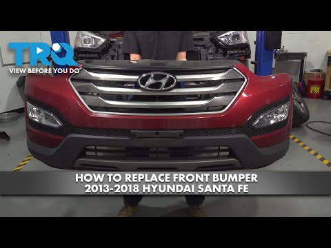 How to Replace Front Bumper 2013-2018 Hyundai Santa Fe