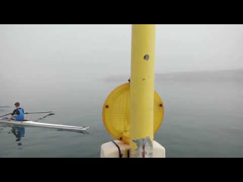 Морской штиль и легкая вечерняя тренировка в одиночке 1х 