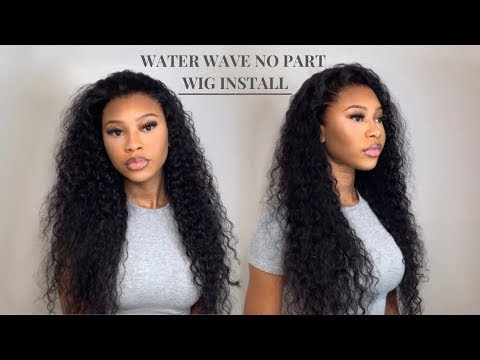 Water Wave Lace Front Wig 20inch Peruvian Virgin Hair Pre Plucked
