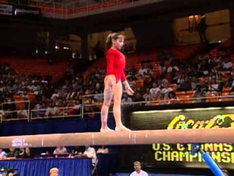 Dominique Moceanu - Balance Beam - 1996 U.S Gymnastics Championships - Women