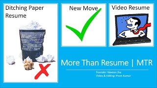 MTR | More Than Resume | Create Your Virtual Presence