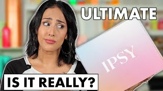 HONEST FIRST IMPRESSIONS ON THE NEW IPSY ULTIMATE! BEAUTY UNBOXING