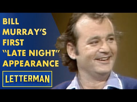 Bill Murray's First "Late Night" Appearance | Letterman