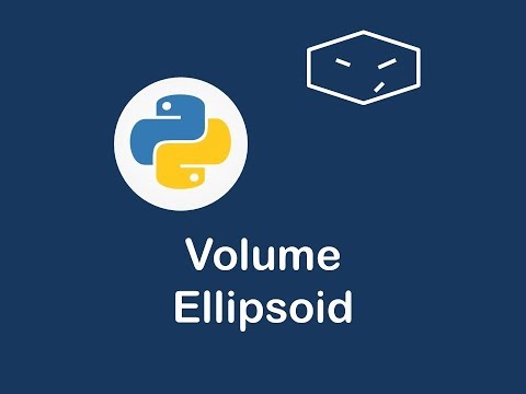 volume of ellipsoid in python 