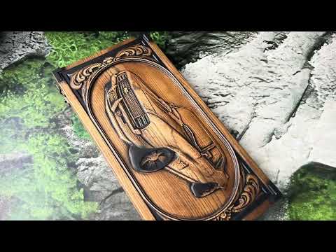 Нард из дерева «Камаро» эксклюзивная настольная игра для автолюбителей - фото 1 - id-p1820214753