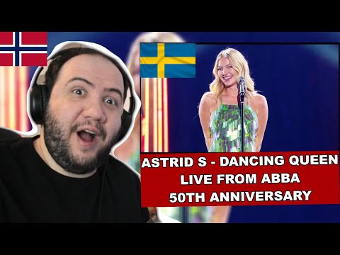 Astrid S - Dancing Queen (Live from ABBA 50th anniversary) Utlendings Reaksjon 🇳🇴🇸🇪 Nordic REACTION