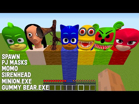 This is a SUPER SECRET WAY TO SPAWN BIGGEST SIRENHEAD PJ MASKS GUMMY BEAR EXE in Minecraft TITAN