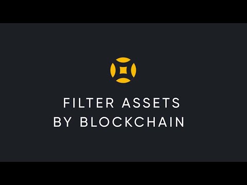 How to filter crypto assets by Blockchain in AnCrypto | English Version