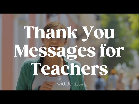 How do you express thanks to a teacher?