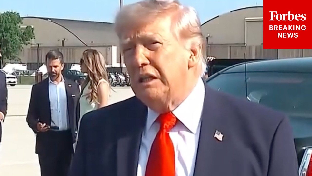 Video | JUST IN: President Trump Tells Reporters That 'The Denuclearization Of Iran Is Moving Along Well'