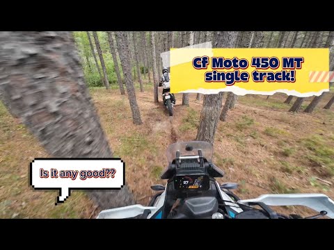 Can the cf Moto 450MT ride tight single track?