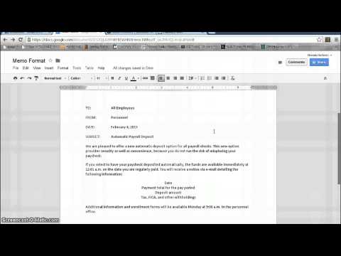 Memorandum Template Google Docs