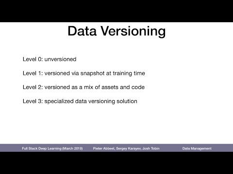 Versioning Data for Machine Learning