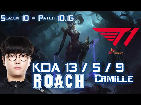 T1 Roach CAMILLE vs SYLAS Top - Patch 10.16 KR Ranked