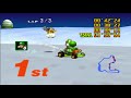 Mario Kart 64 Flower Cup 150cc Yoshi