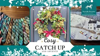 🌲Catching up, gorgeous woolly advents, answering questions and fake wreaths!! 🌲