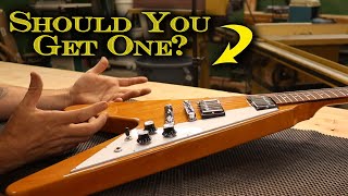 Video thumbnail for 2022 Gibson Flying V - Natural Antique by KleshGuitars