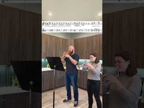 Petr Eben - Duet for two trumpets II. Scherzino 🎺Preston Bailey & Grace O’Connell
