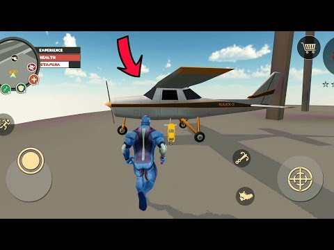 Rope Hero: Vice Town (Spwan a Naxx-2 Airplane on Films Studio Tower) Eiffel Tower 🗼- Gameplay HD