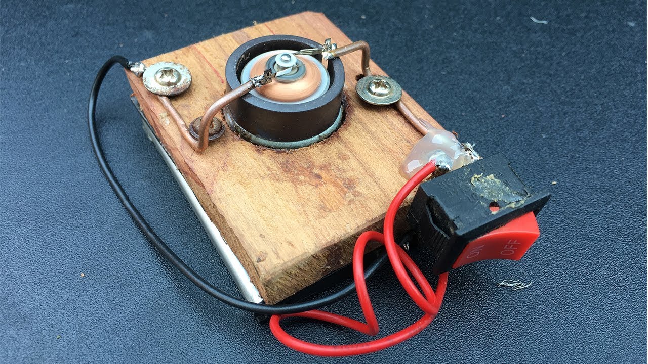Experiment Running a Powerful Small DC Motor Testing At Home