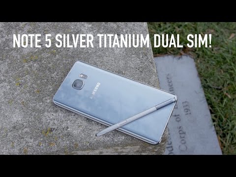 Samsung Galaxy Note 5 Silver Titanium Dual Sim Unboxing + Review!
