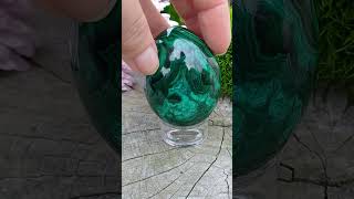 Malachit vejce 215g