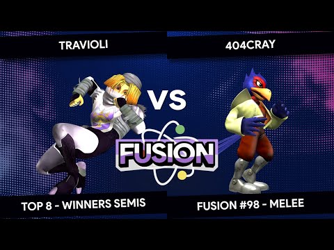 Fusion Melee #98 - Travioli (Sheik) vs 404Cray (Falco) - Top 8 - Winners Semis