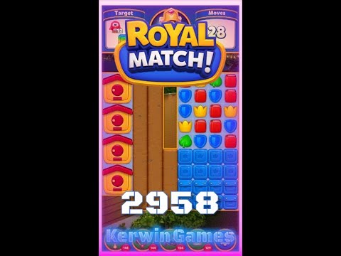 Royal Match Level 2958 - No Boosters Gameplay